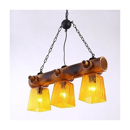 European Mediterranean American Country Bamboo Chandelier European Mediterranean American Country Bamboo Chandelier