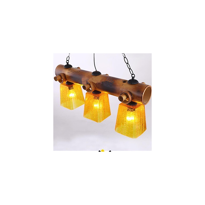 European Mediterranean American Country Bamboo Chandelier