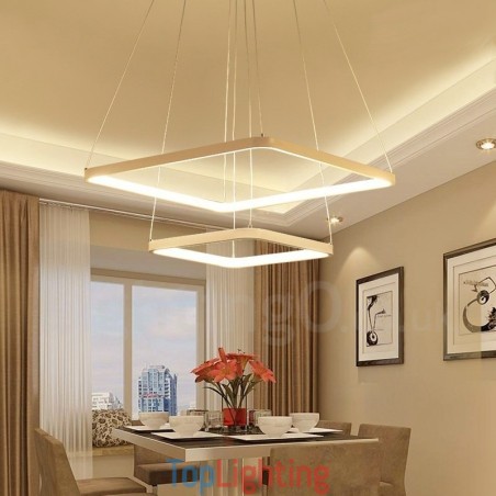 Modern Contemporary 2 Light Aluminum Alloy Pendant Light with Acrylic Shade Modern Contemporary 2 Light Aluminum Alloy Pendant Light with Acrylic Shade