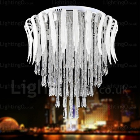 12 Light Modern Contemporary Ceiling Lights with Crystal Shade 12 Light Modern Contemporary Ceiling Lights with Crystal Shade