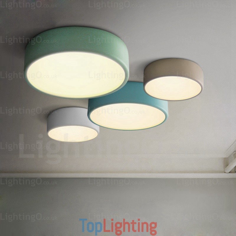 1 Light Nordic Ceiling Lights with Acrylic Shade