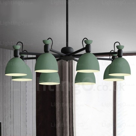 8 Light Nordic Chandelier with Aluminium Alloy Shade 8 Light Nordic Chandelier with Aluminium Alloy Shade