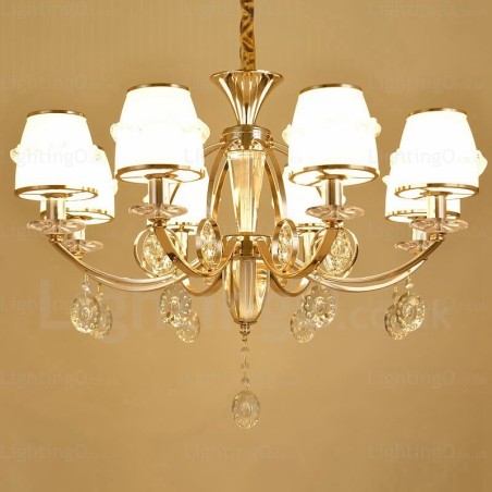 6 Light Nordic Chandelier with Glass Shade 6 Light Nordic Chandelier with Glass Shade