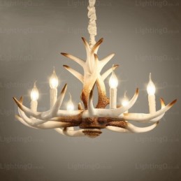 6 Light Vintage Retro Chandelier
