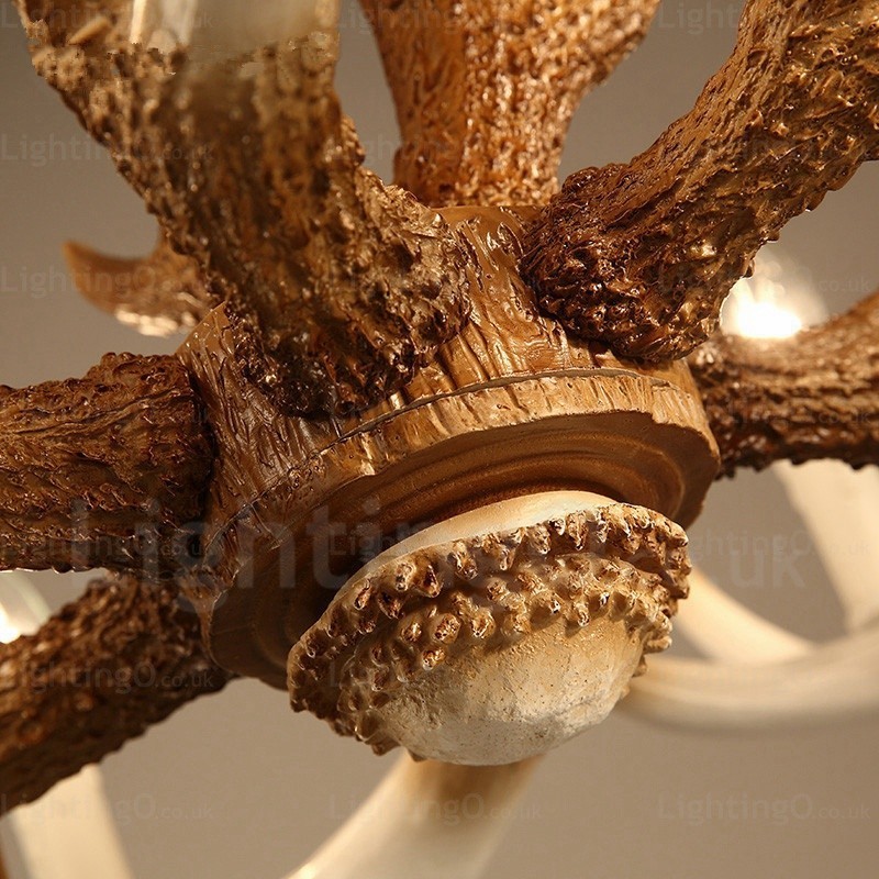 6 Light Vintage Retro Chandelier