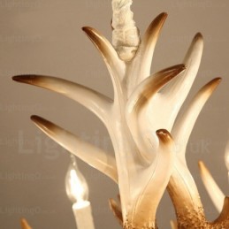 6 Light Vintage Retro Chandelier