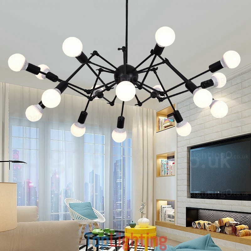 12 Light Vintage Retro Chandelier Shops