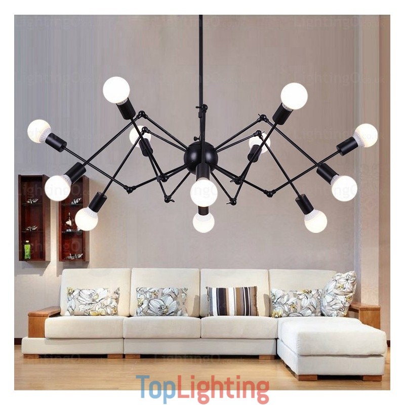 12 Light Vintage Retro Chandelier Shops