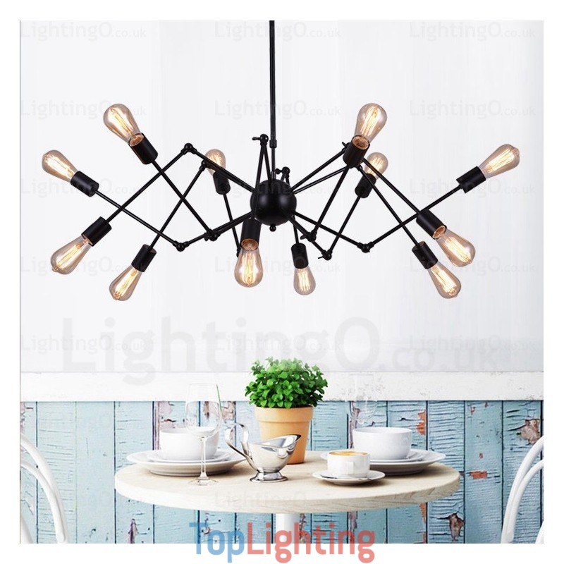12 Light Vintage Retro Chandelier Shops