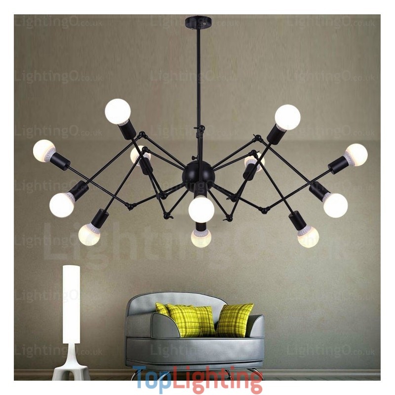 12 Light Vintage Retro Chandelier Shops