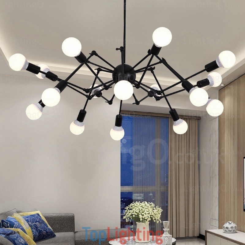 12 Light Vintage Retro Chandelier Shops