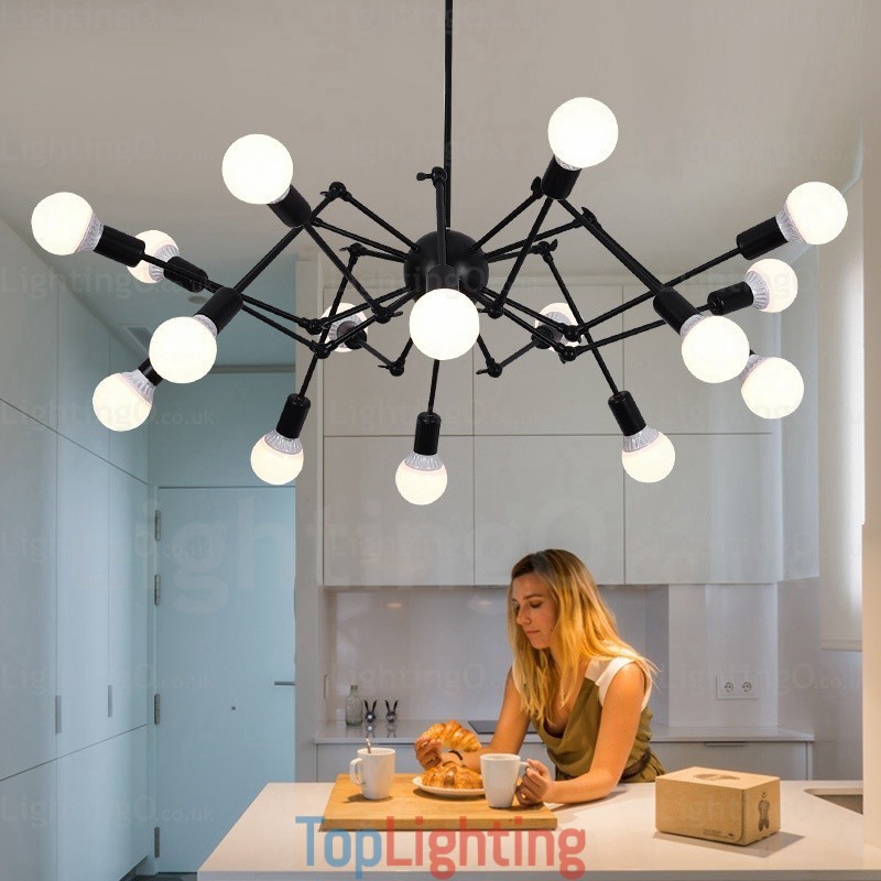 12 Light Vintage Retro Chandelier Shops