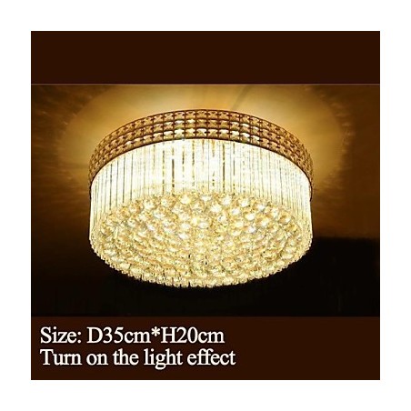 Modern Luxury Chandelier Crystal Absorb Dome Light Diameter 35CM Contains 3 Bulbs Modern Luxury Chandelier Crystal Absorb Dome Light Diameter 35CM Contains 3 Bulbs
