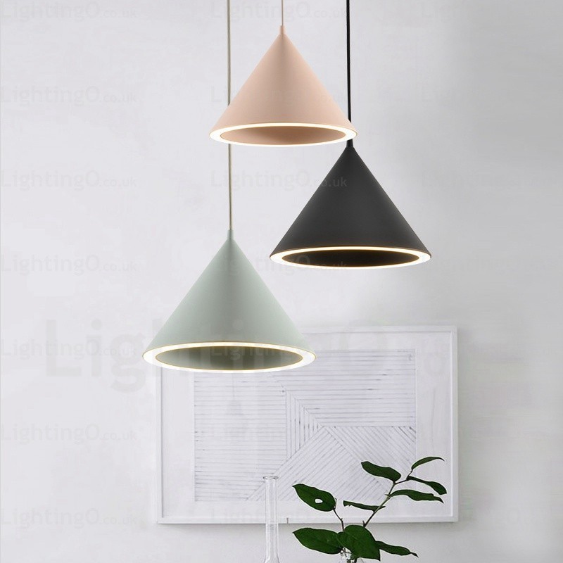 1 Light Modern Contemporary Nordic Pendant Light with Acrylic Shade