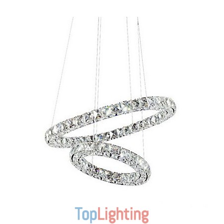 Crystal Pendant Light Lighting Modern 2 Rings Three Sides K9 Crystal Indoor Ceiling Lights Lamp Fixtures Crystal Pendant Light Lighting Modern 2 Rings Three Sides K9 Crystal Indoor Ceiling Lights Lamp Fixtures