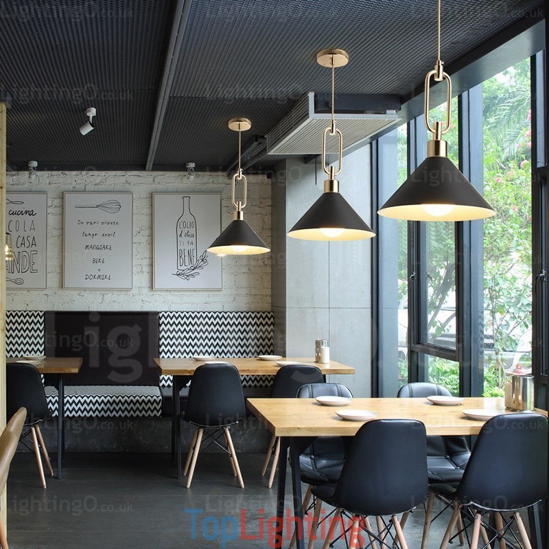 1 Light Nordic Modern Contemporary Pendant Light with Stainless Steel Shade Shops
