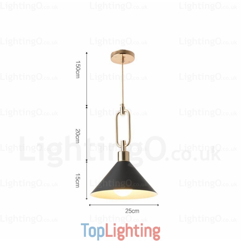 1 Light Nordic Modern Contemporary Pendant Light with Stainless Steel Shade Shops