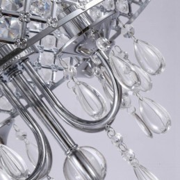 1 Light Modern Contemporary Pendant Light with Crystal Shade