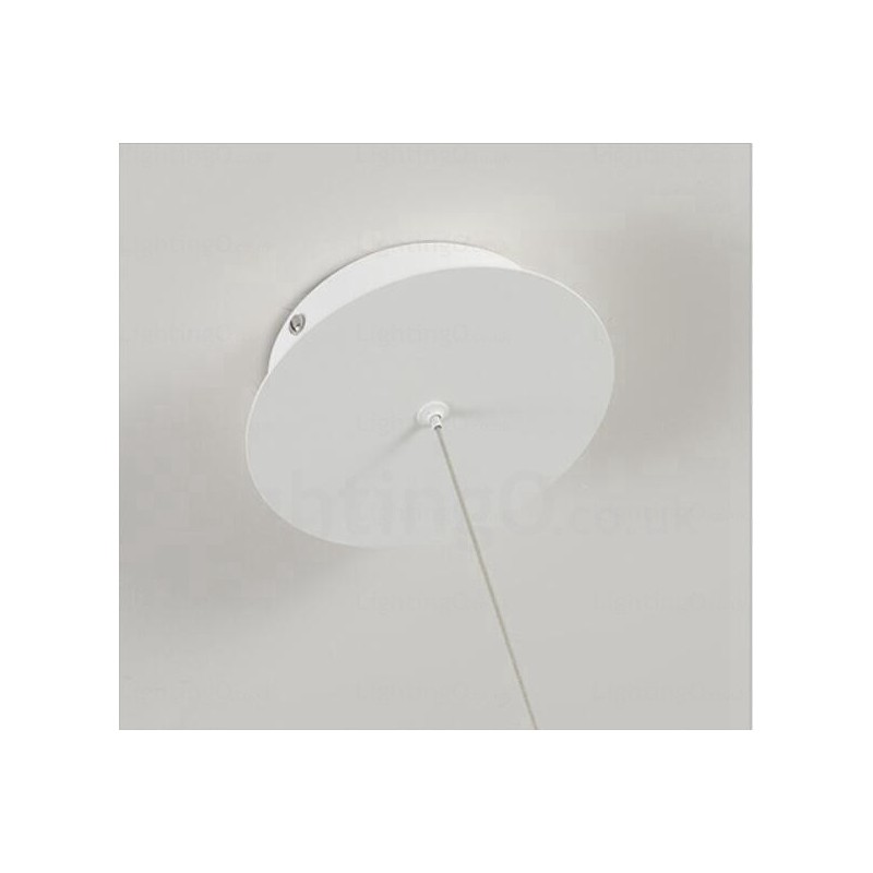 2 Light Modern Contemporary Pendant Light with Acrylic Shade