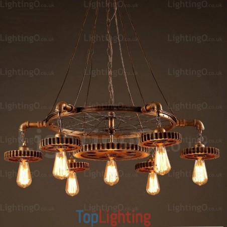 7 Light Vintage Retro Pendant Light 7 Light Vintage Retro Pendant Light