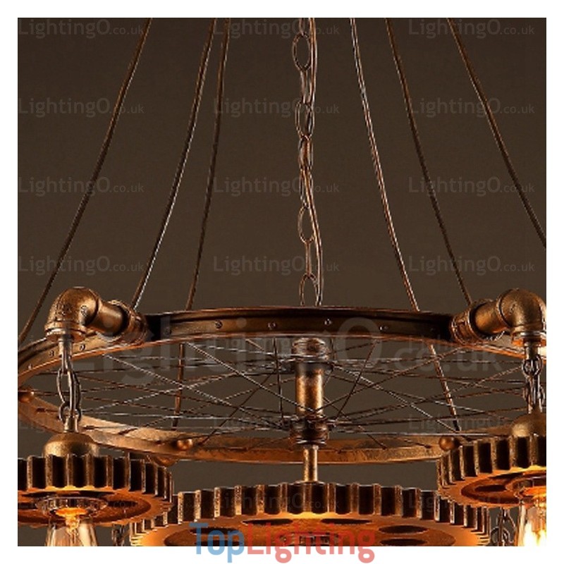 7 Light Vintage Retro Pendant Light