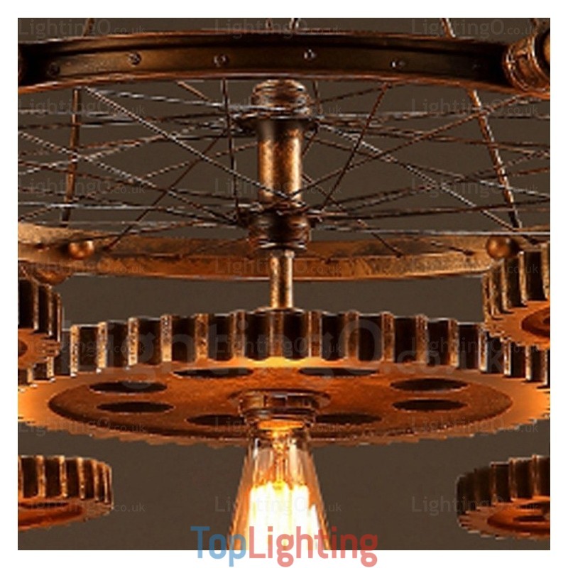 7 Light Vintage Retro Pendant Light