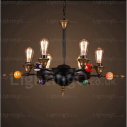 4 Light Country Rustic Vintage Retro Pendant Light