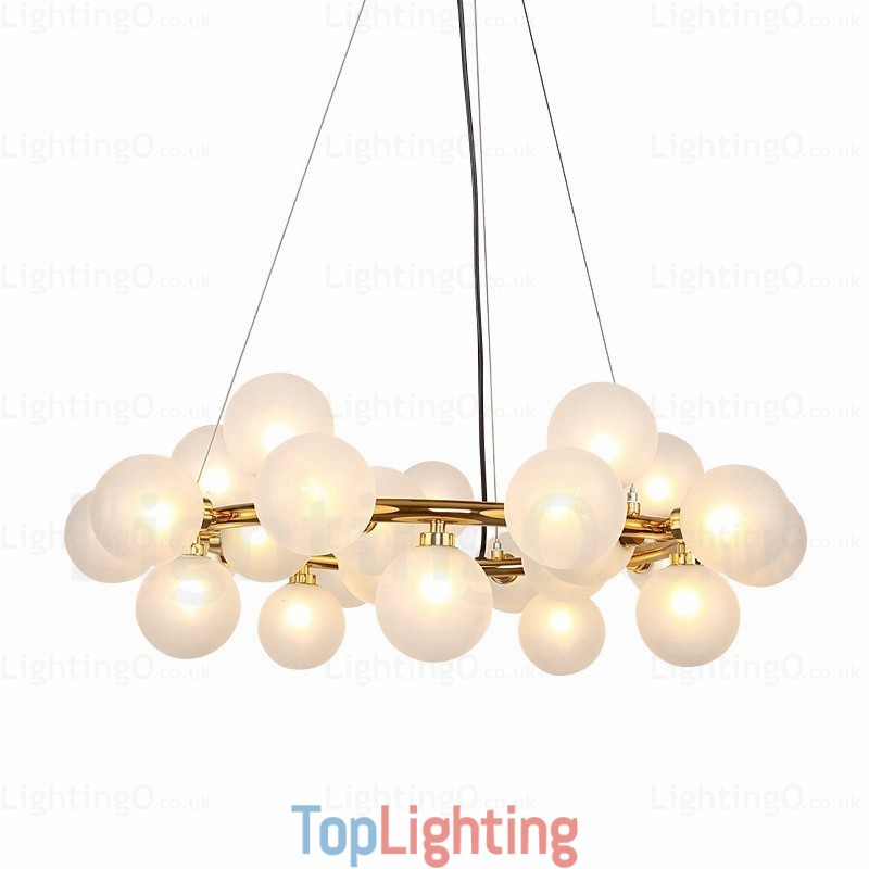 25 Light Nordic Pendant Light with Glass Shade