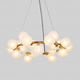 25 Light Nordic Pendant Light with Glass Shade