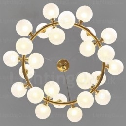 25 Light Nordic Pendant Light with Glass Shade