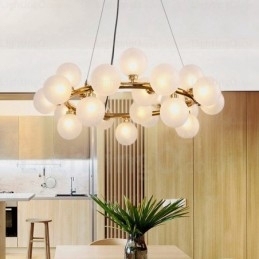 25 Light Nordic Pendant Light with Glass Shade