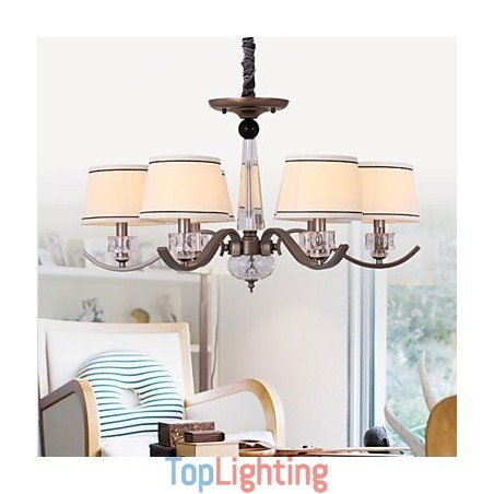 Crystal Chandelier 6 Lights Fashion Painting Metal Crystal Chandelier 6 Lights Fashion Painting Metal