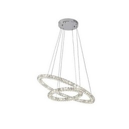 Crystal Pendant Light Lighting Modern 2 Rings Three Sides K9 Crystal Indoor Ceiling Lights Lamp Fixtures