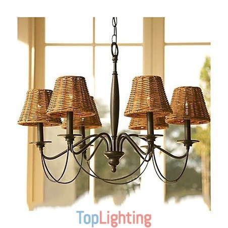 Rustic Lodge Electroplated Chandelier Rustic Lodge Electroplated Chandelier