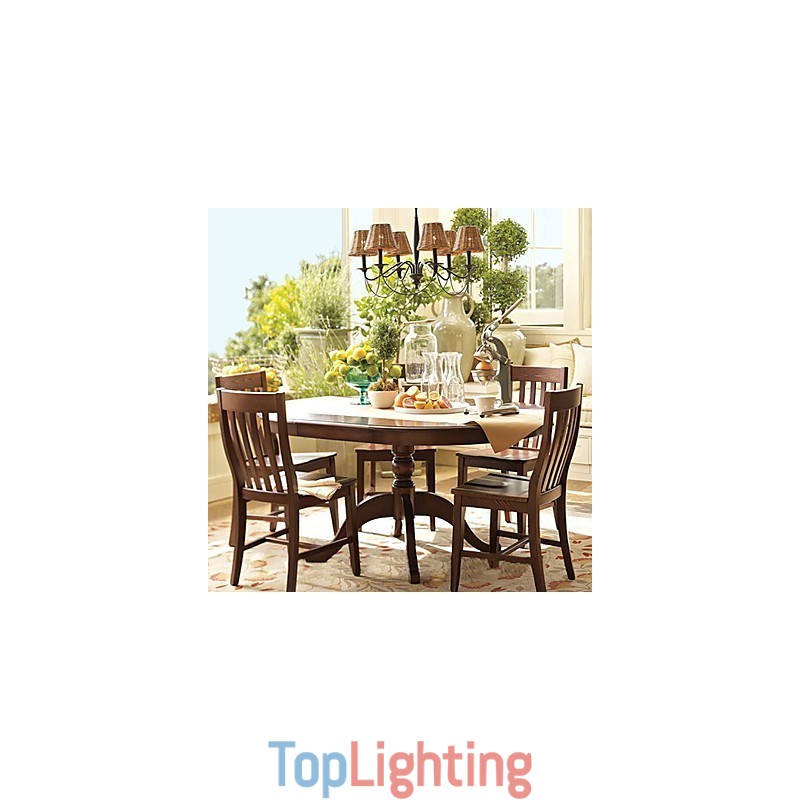 Rustic Lodge Electroplated Chandelier