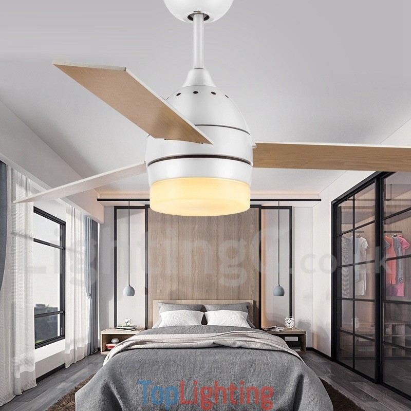 42" 48" Nordic Vintage Modern Contemporary Ceiling Fan