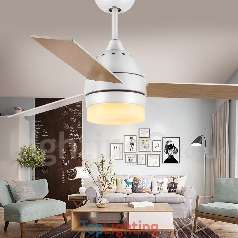 42" 48" Nordic Vintage Modern Contemporary Ceiling Fan