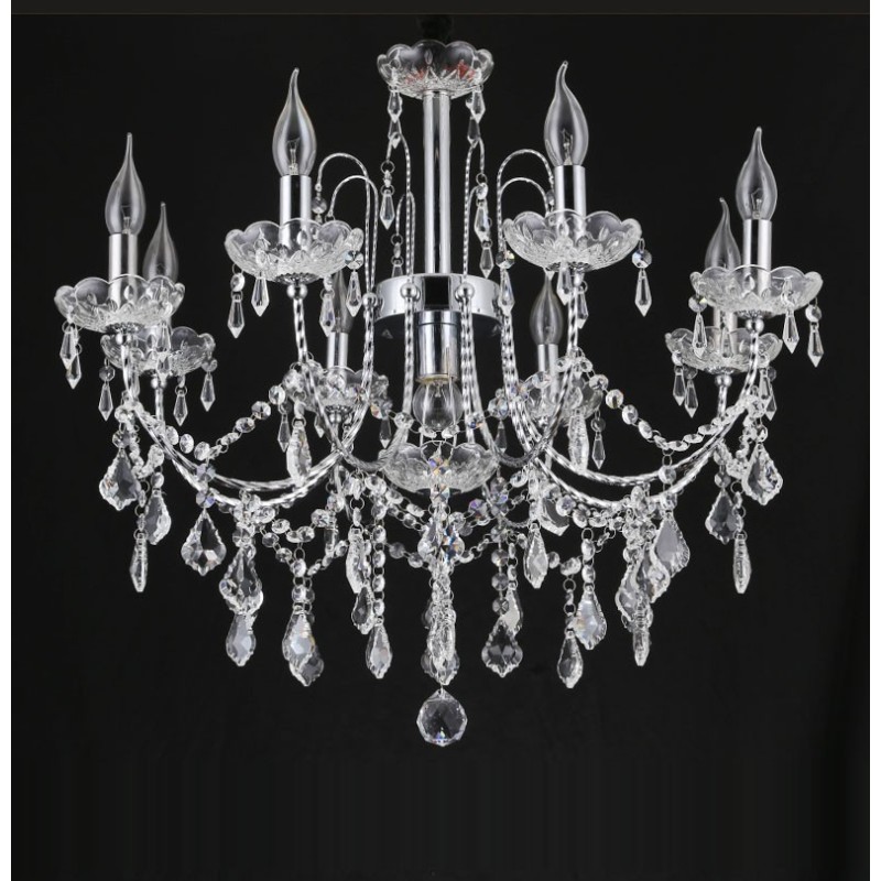 Elegant Crystal Chandelier with 9 Lights