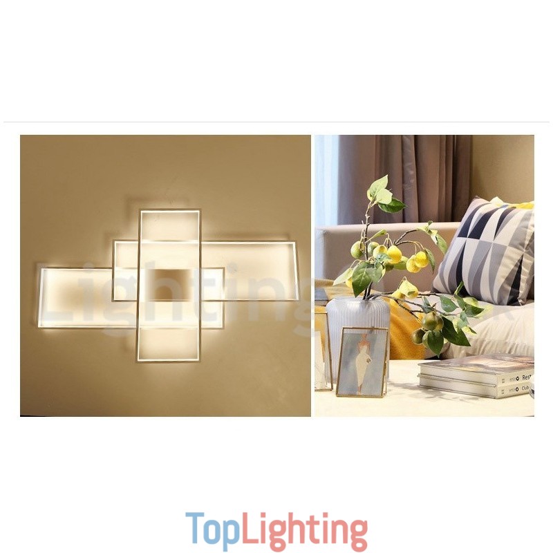 Modern Comtemporary Alumilium Painting Ceiling Light Flush Mount Wall Light with Remoter Dimmer for Living Room Bed Room Also Can Be Used As Wall Light