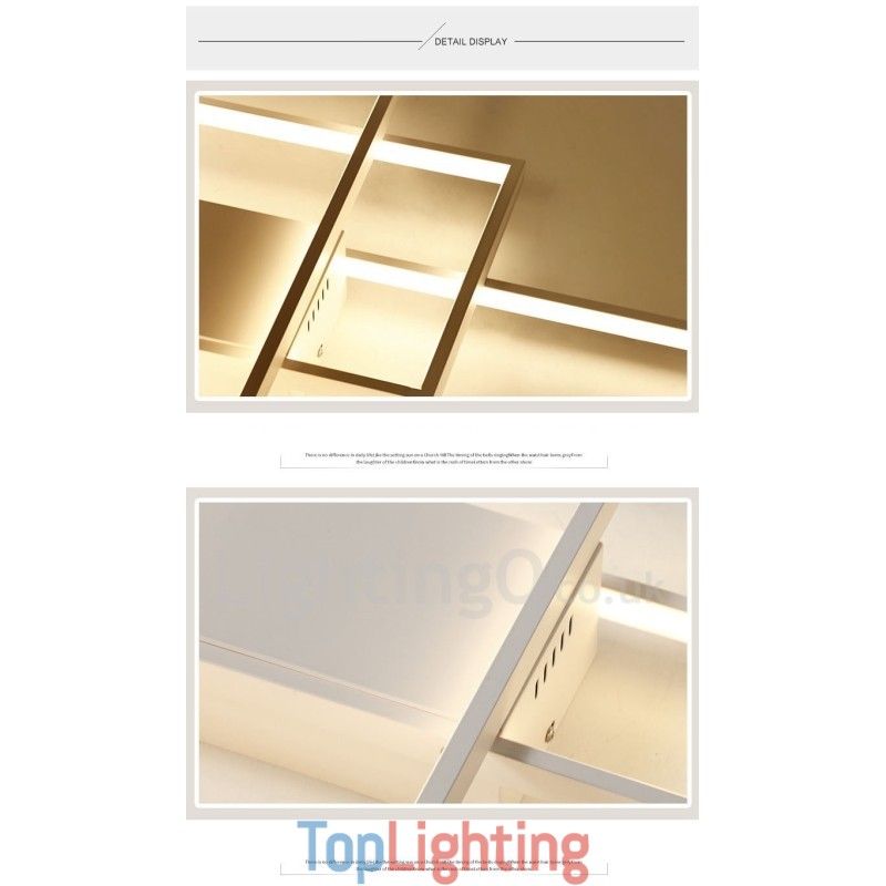 Modern Comtemporary Alumilium Painting Ceiling Light Flush Mount Wall Light with Remoter Dimmer for Living Room Bed Room Also Can Be Used As Wall Light