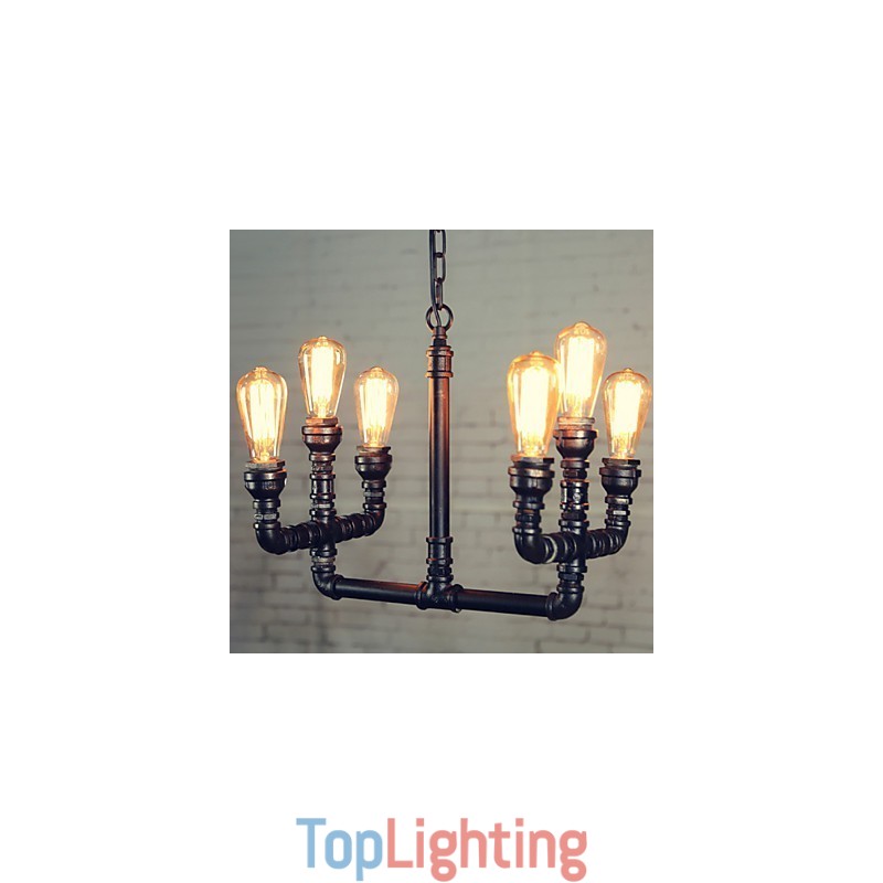 Chandelier Mini Style Rustic Lodge Retro Metal