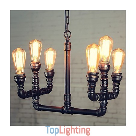 Chandelier Mini Style Rustic Lodge Retro Metal Chandelier Mini Style Rustic Lodge Retro Metal