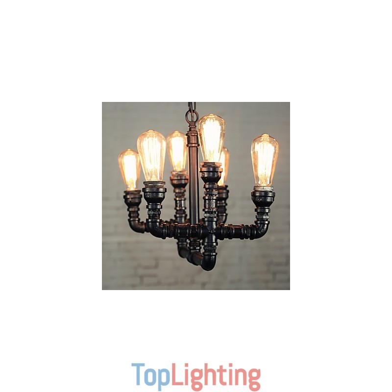 Chandelier Mini Style Rustic Lodge Retro Metal