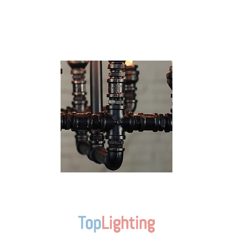 Chandelier Mini Style Rustic Lodge Retro Metal