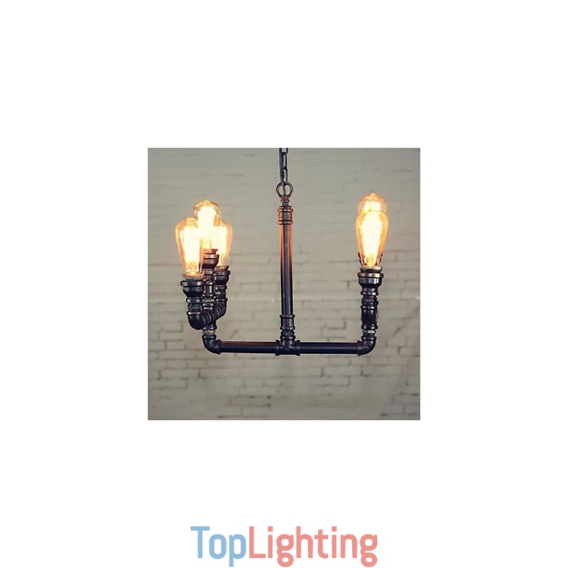 Chandelier Mini Style Rustic Lodge Retro Metal