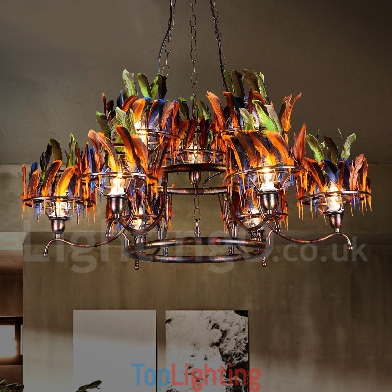 Retro Steel Lighting Store Pendant Chandelier Light