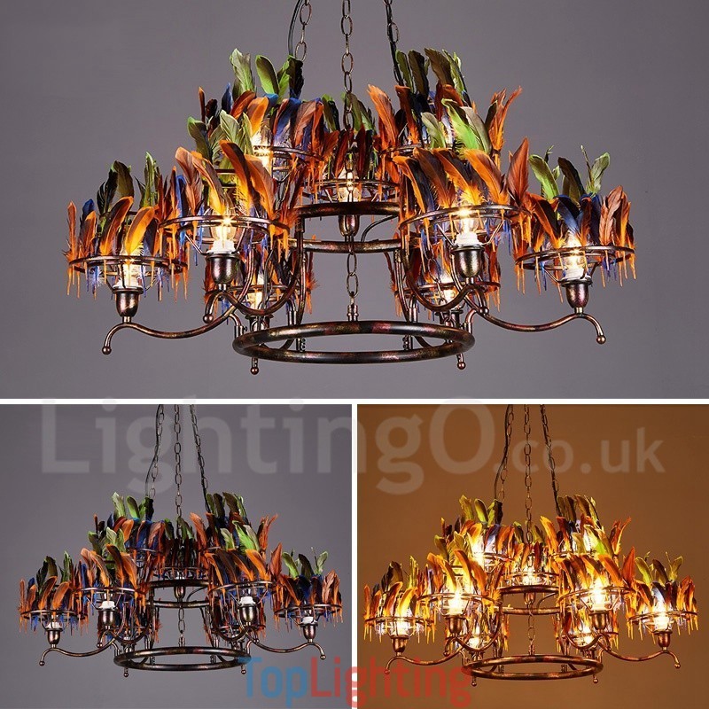 Retro Steel Lighting Store Pendant Chandelier Light