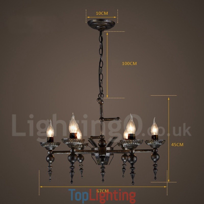 Industrial Style Steel Lighting Store Pendant Chandelier Light