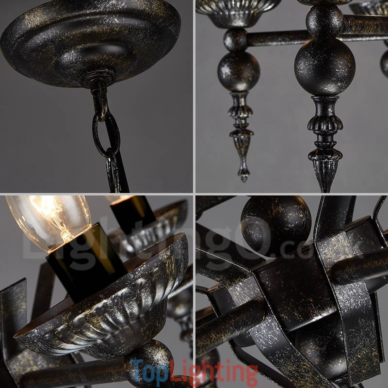 Industrial Style Steel Lighting Store Pendant Chandelier Light