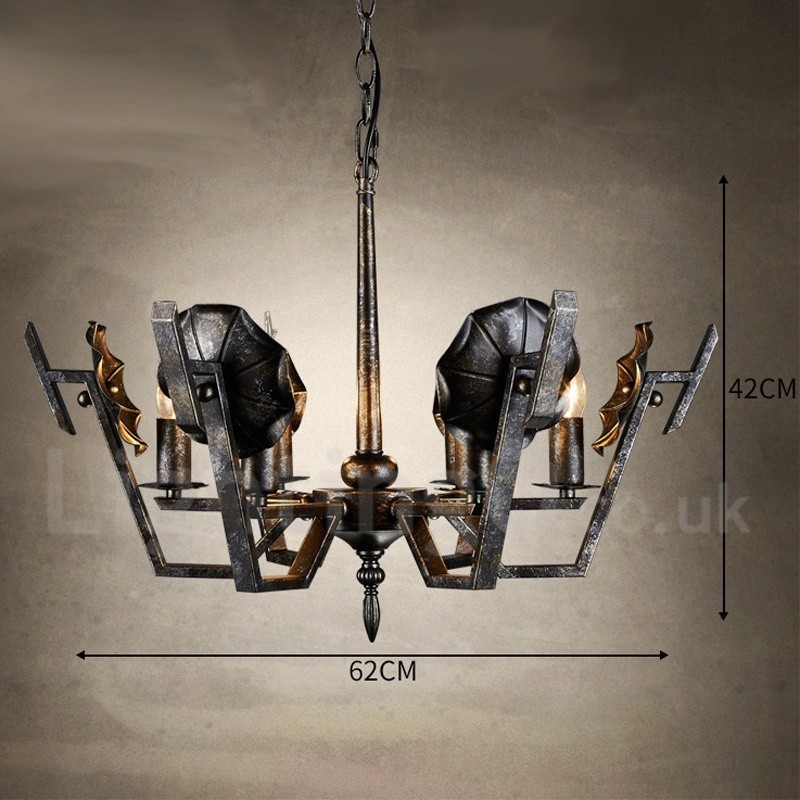 Industrial Style Steel Lighting Store Pendant Chandelier Light